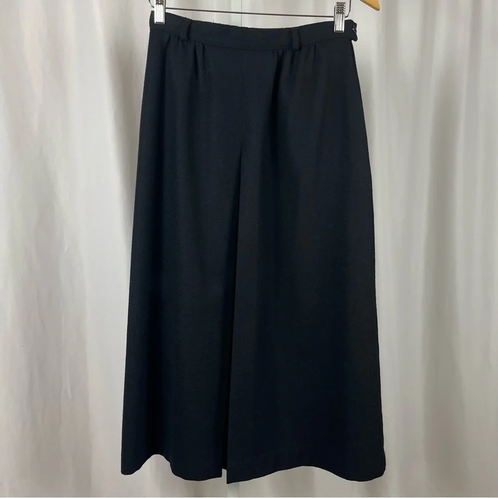 VINTAGE Koret Career Size 12 Wool Fix Box Pleat Skirt A Line Retro Winter Office